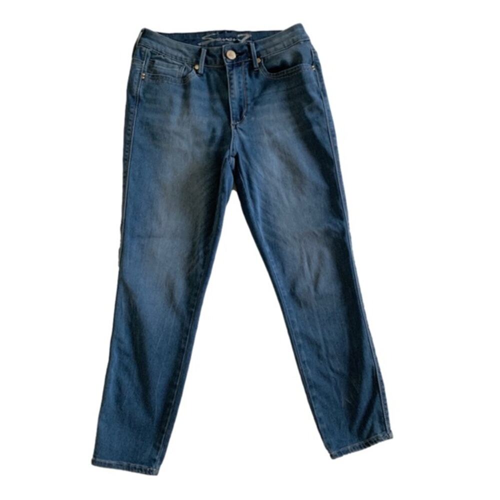 Seven7 Ankle Jeans Light Wash Distressed High Rise Skinny Jeans Size 6